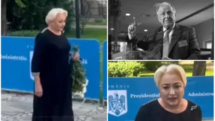 Viorica Dăncilă a venit la priveghiul lui Ion Iliescu. Cum a apărut fostul premier la Cotroceni: „Trebuie să-l respectăm”