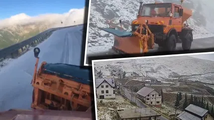 Transalpina, închisă din cauza viscolului şi poleiului. Drumul Regelui, complet acoperit de zăpadă. VIDEO