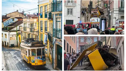 Zi de doliu național în Portugalia. 15 oameni au murit după ce cunoscutul funicular din Lisabona s-a prăbușit