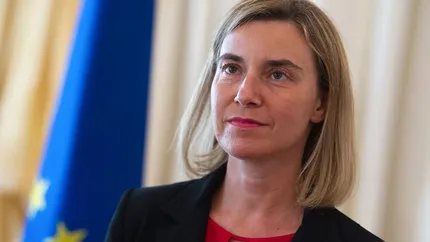 Fosta șefă a diplomației UE, Federica Mogherini, a fost reținută