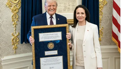 Donald Trump a primit medalia Nobel de la Maria Corina Machado, lidera opoziției din Venezuela