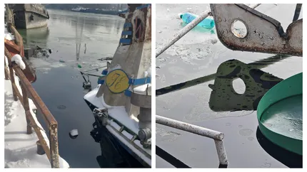 Apele Române: Alertă de poluare cu produse petroliere pe Dunăre, în zona Giurgiu