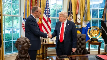 Donald Trump și Friedrich Merz au discutat în Biroul Oval despre Iran, tarife și Ucraina