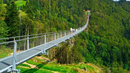 Cel mai înalt pod pietonal suspendat din Europa va fi construit în Parva