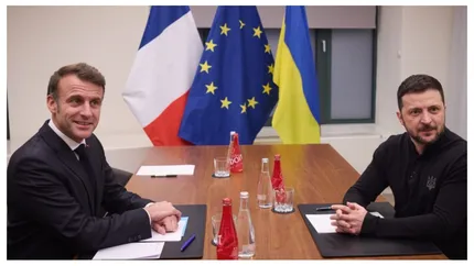 Volodimir Zelenski va fi primit vineri de Emmanuel Macron la Paris
