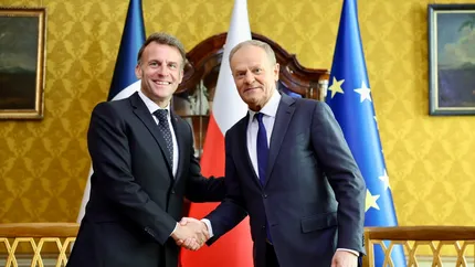 Președintele Franței, Emmanuel Macron, se află la Gdansk, în Polonia, pentru convorbiri cu premierul polonez, Donald Tusk