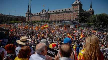 Spania: Mii de oameni au protestat duminică în centrul Madridului. Care este motivul nemulțumirii