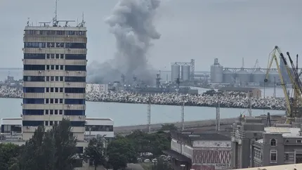 O dronă navală a explodat în apropierea Portului Constanța