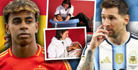 Fotografia devenită simbol la Cupa Mondială. Messi îl îmbăia pe bebelușul Lamine Yamal în 2007, iar acum luptă unul împotriva celuilalt în finala Spania – Argentina 2026