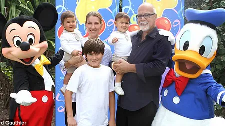Celine Dion a serbat ziua de naștere a gemenilor alături de personajele Disney