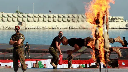 Ziua în imagini. Comandouri libaneze în flăcări