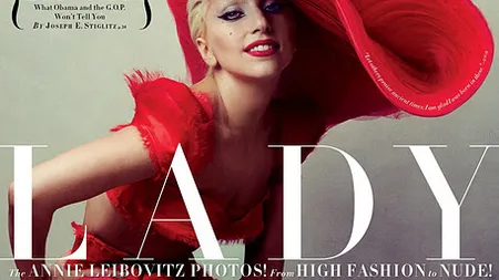 Lady Gaga a pozat goală pentru Vanity Fair FOTO