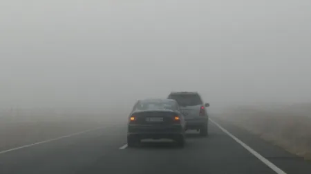 Ceaţa a îngreunat traficul pe DN1, între Ploieşti şi Braşov