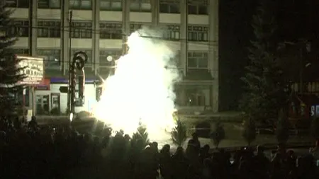 Spectacol de lumini la Sinaia: A fost aprins primul brad de artificii din ţară VIDEO