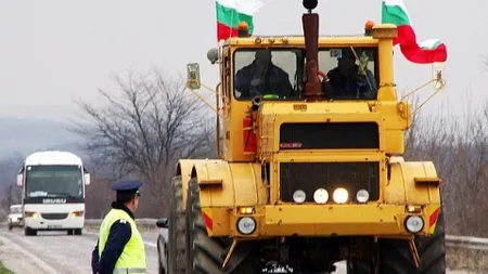 Sofia sub asediul agricultorilor: 170 de tractoare se îndreaptă spre capitala Bulgariei