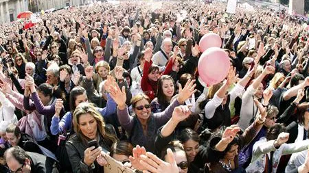 Roma: Mii de protestatare cer schimbarea Italiei