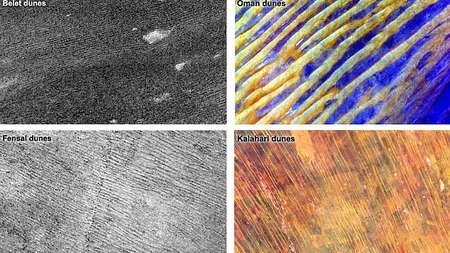 Asemănare surprinzătoare: Dunele de pe Titan, luna lui Saturn, sunt similare celor de pe Pământ FOTO