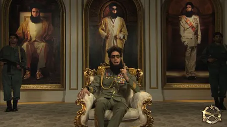 OSCAR 2012. Celebrul actor din Borat a făcut show pe covorul roşu VIDEO