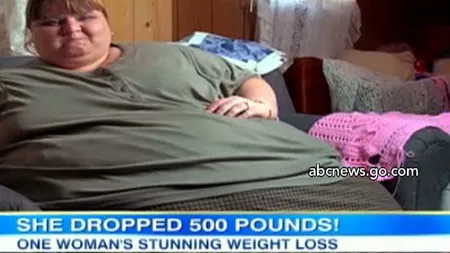 O americancă a slăbit 230 de kilograme. Vezi ce mânca la o masă VIDEO