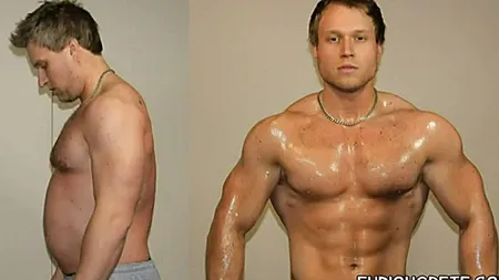 Reclamele înainte şi după: Un blogger se face musculos în doar 5 ore! VIDEO şi GALERIE FOTO