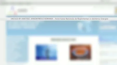 Site-ul ANRE, atacat de hackeri care se recomandă Anonymous România