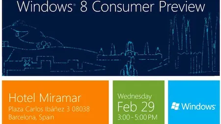 E oficial. Windows 8 Consumer Preview va fi lansat pe 29 februarie