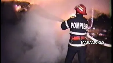 Incendii devastatoare în Alba şi Maramureş. Casa unei familii cu cinci copii s-a făcut scrum VIDEO