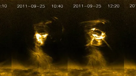 O tornadă solară gigantică, surprinsă de NASA VIDEO