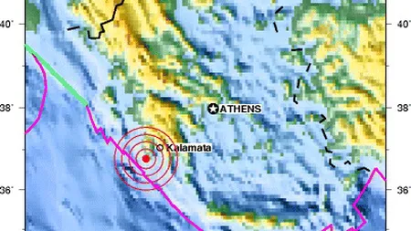 Cutremur cu magnitudinea de 5,3, produs în sudul Greciei