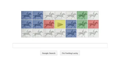 Google îl sărbătoreşte pe fotograful Eadweard J. Muybridge, cu un logo special