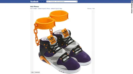 Adidas renunţă la pantofii cu lanţuri şi cătuşe, după acuzaţiile de instigare la sclavie