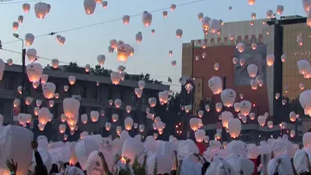 Iaşi, în Cartea Recordurilor cu cel mai mare număr de lampioane înălţate VIDEO