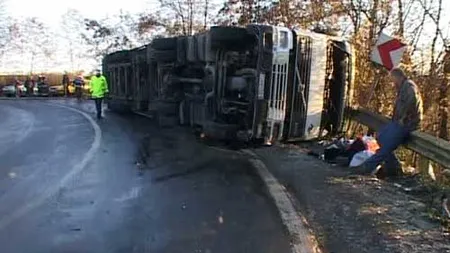 Accident mortal în Vâlcea: Un TIR şi o autoutilitară s-au ciocnit frontal