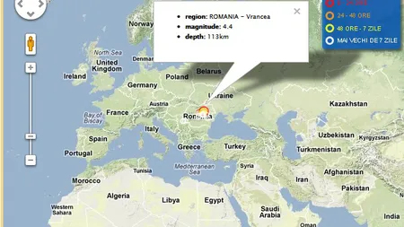 CUTREMUR de 4.4 grade în Vrancea