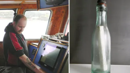 Cel mai vechi mesaj găsit într-o sticlă purtată de apele oceanului intră în Cartea Recordurilor