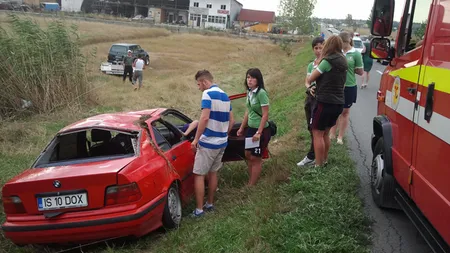 Dribling cu moartea. Cinci fotbaliste din Iaşi, rănite într-un accident