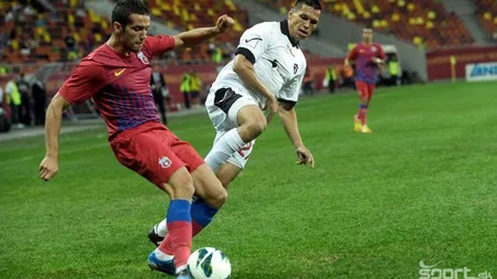 Steaua rămâne spectaculos în Liga Europa. Roş-albaştrii au învins cu 3-0 la Trnava