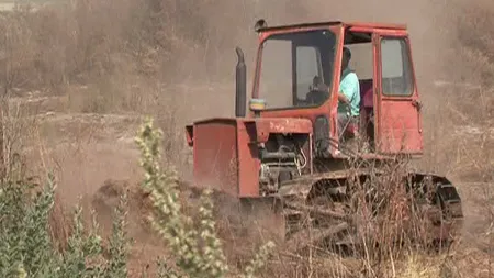 Tone de cărbune în flăcări VIDEO