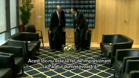 Barroso, în birou cu Băsescu: Nu e la fel de impresionant ca Palatul dvs. VIDEO