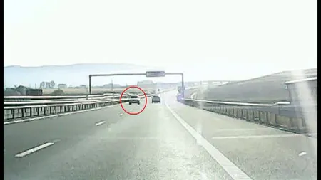 Şofer inconştient, pe Autostrada Soarelui: A fost filmat circulând cu viteză pe contrasens