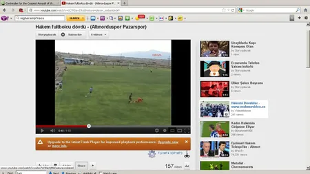 Scene incredibile în Turcia. Un arbitru a luat la bătaie un fotbalist VIDEO