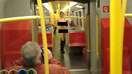O femeie misterioasă a apărut goală în metrou. Toată presa din Viena e în căutarea ei