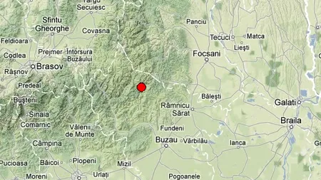 Cutremur cu magnitudinea de 3,1 pe Richter în Vrancea, joi dimineaţă
