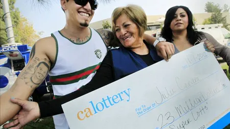 O bunicuţă din California şi-a dat seama că a câştigat la loto după cinci luni