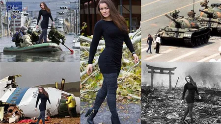 Un model brazilian a stârnit furie după ce a pozat în locuri devastate de dezastre GALERIE FOTO