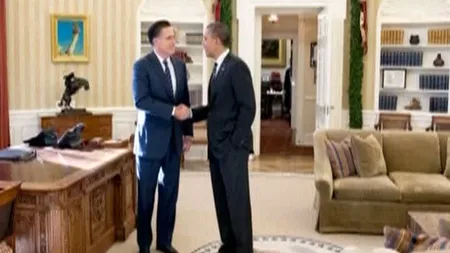 Barack Obama, la un prânz cu Mitt Romney, la Casa Albă