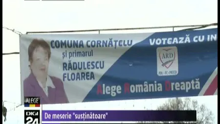 O primăriţă apare şi pe afişele electorale ale ARD, şi pe cele ale USL VIDEO