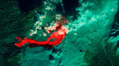 Cum se vede o erupţie vulcanică din satelit FOTO
