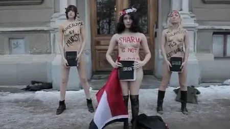 Imaginile care au scandalizat lumea musulmană. Protest NUD contra islamizării