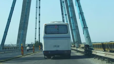 Circulaţia pe podul de la Agigea se desfăşoară restricţionat